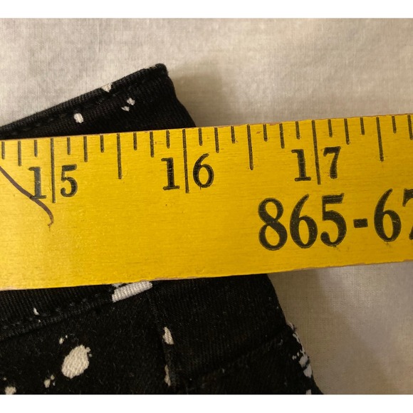 Two By Vince Camuto Black White Splatter Paint Jeans Size 30/10 - Picture 7 of 9